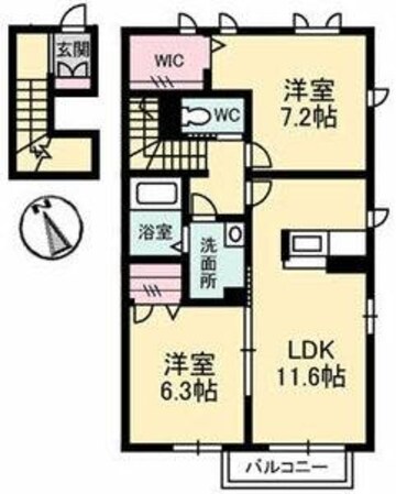 シャーメゾンＡＹＡ　Ⅱ番館の物件間取画像